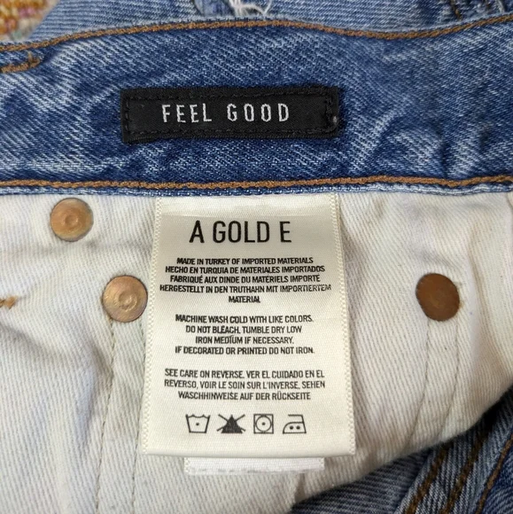 AGOLDE Feel Good Distressed Jeans Size 28 - Picture 4 of 5